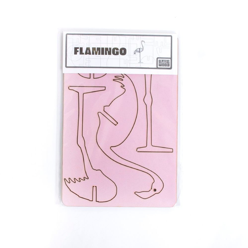 Pink, Models & Kits, Gifts, Little & Wood, Model, Flamingo, Small, 760516